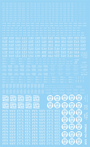 HO PRR 4-Bay Hopper (H21/H22/H25) Decals in Circle Keystone