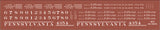 HO PRR F25 Flatcar Decals Circle Keystone Scheme (1930-1954)