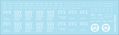 HO PRR G32, G32A Gondola Decals Circle Keystone Sheme (1930-1954)