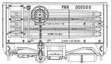 HO PRR G32 & G32A Gondola Decals Shadow Keystone Sheme (1954-1961)