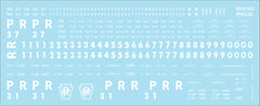 HO PRR G32, G32A, G32B, G32C Gondola Decals Plain Keystone Sheme (1961+)