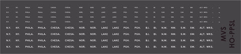 HO PRR Locomotive Pilot Symbol Decals Late-1950'S (1956+)