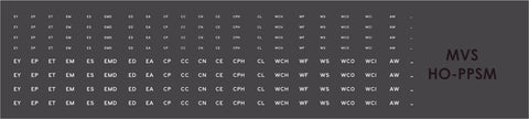 HO PRR Locomotive Pilot Symbol Decals Mid-Transition (1951-1956)