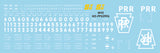 HO PRR X29F & X29G Boxcar Decals Plain Keystone Sheme (1961+)
