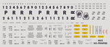 HO PRR H49 & H50 Plain Keystone Covered Hopper Decals (1966+)