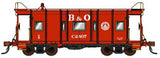 HO B&O I-12 Caboose Red Scheme (1941-1964) Decals