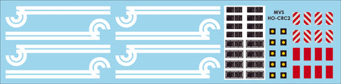 HO Conrail Caboose Decals